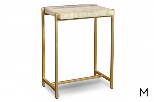 Easton Side Table with Onyx Tabletop