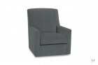 Owen Swivel Glider Accent Chair in Federal Blue Color Thumbnail Gray