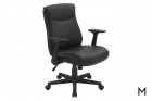 Mid-Back Managers Office Chair with Flip Up Arms Color Thumbnail Black