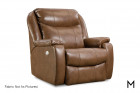 M Collection Hercules Leather Powered Recliner Color Thumbnail Brown