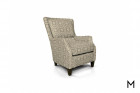 French Accent Chair in Aramis Fret Color Thumbnail Tan