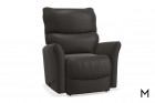 Transitional Rocking Recliner with Arc-Shaped Handle Color Thumbnail Black