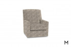 Owen Swivel Glider Accent Chair in Cappuccino Color Thumbnail Brown