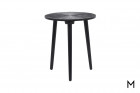 Round Carved Top Accent Table with Carved Burst Pattern Top Color Thumbnail Black