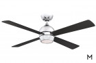Modern 52" Four-Bladed Ceiling Fan with LED Light Color Thumbnail Silver
