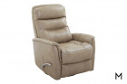 M Collection Contemporary Swivel Recliner Color Thumbnail Tan