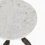 Leilani Accent Marble Top Table - White - Image 4