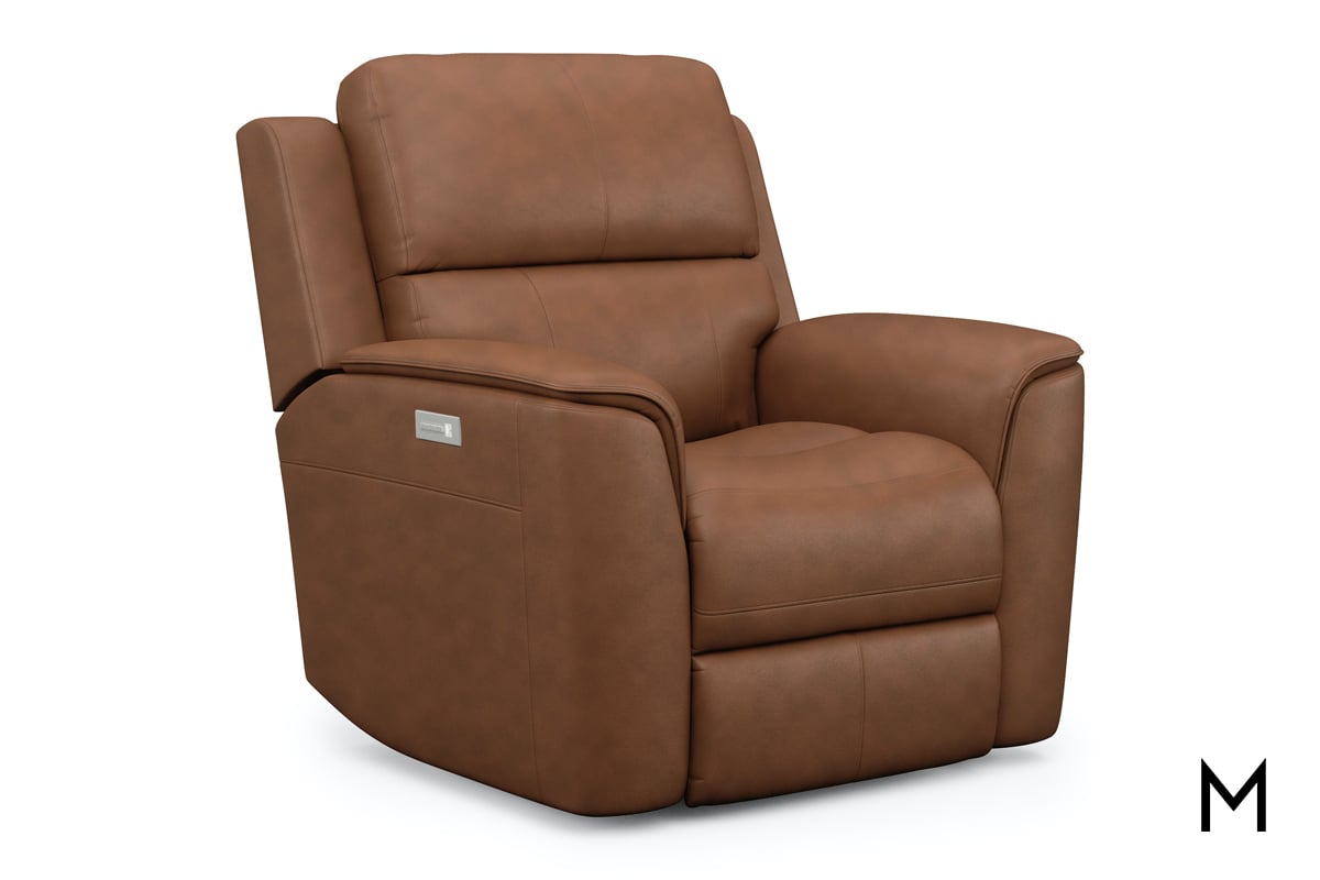 Haiden Leather Power Recliner with Power Headrest