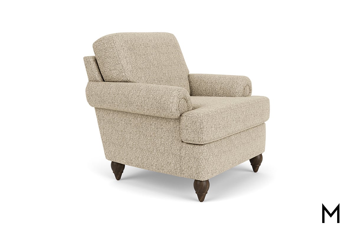 Moxy Traditional Accent Chair with Turned Legs