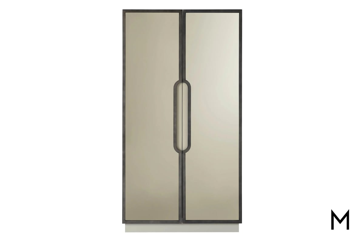 GRmpwgDX0IM01UwjmtZw Modern 2 Door Wardrobe with Bronze Mirror Front - Image 1