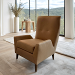 Jasper Wing Back Leather Chair - Image 6