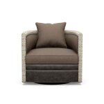 Keever Swivel Chair with Nail Head Trim - Image 2