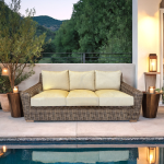 Margate Wicker Patio Sofa - Image 3