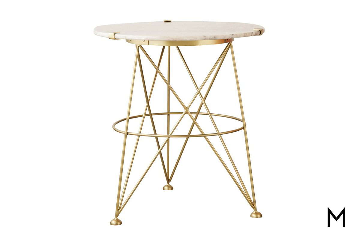 OCf2PILBzjhgojgm9Ip6 Metal and Marble Accent Table - Image 1