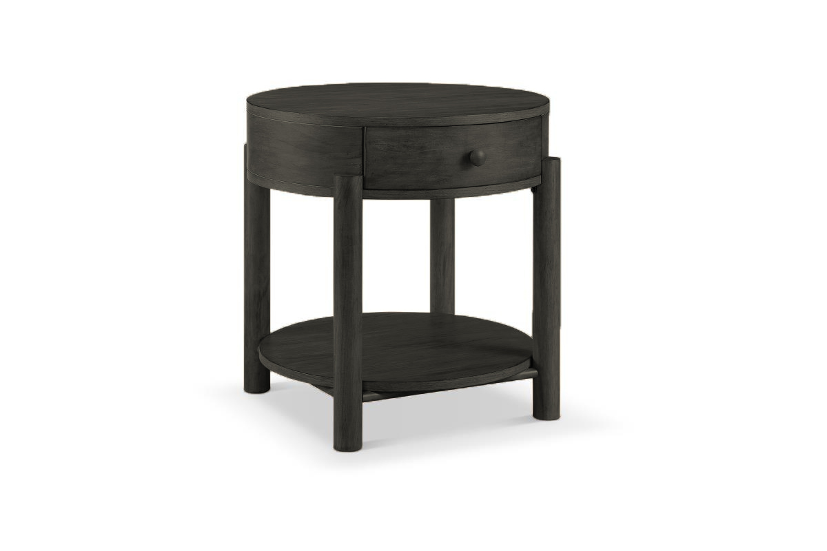 Oiy7Bm5fwQ4LSTOmBPZY Harliegh Round End Table - Espresso - Image 1