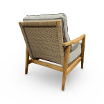 Positano Lounge Patio Chair with Cushioned Seat and Back - Image 3
