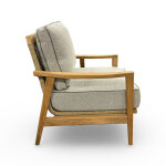 Positano Lounge Patio Chair with Cushioned Seat and Back - Image 2