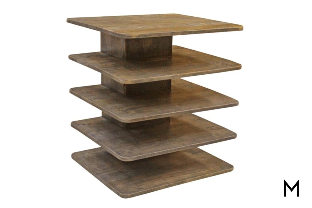 YD4aTQVLaoG1xk9IN2Gw Bangal 5-Shelf Tiered Accent Table - Brown - Image 1