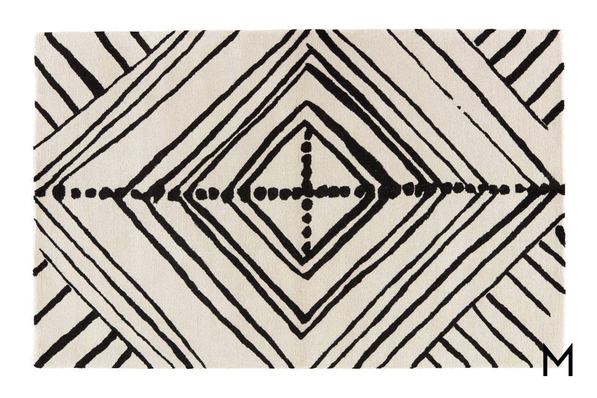 YzA3UZHa0ccccqtUK7iS Geometric Diamond Area Rug 8'x10' - Image 1
