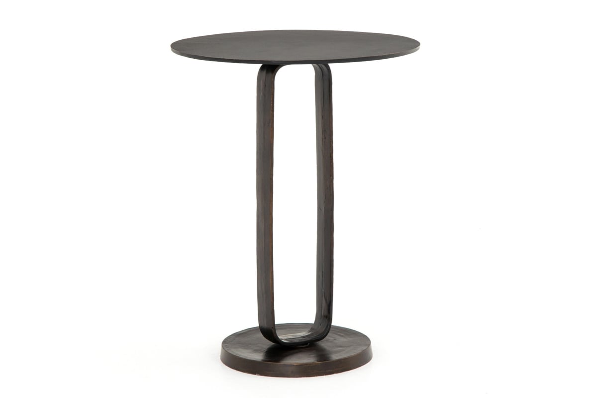 gPgqhi03t2z6XWpn3qo2 Dehnen Metal End Table with Antique Rust Finish - Image 1