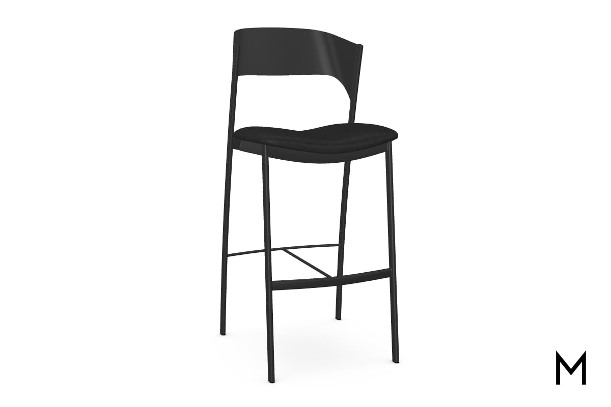 qsaLvtJwua7tjWoVjHjf Norville Barstool with Cushioned Seat - Image 1