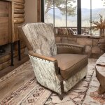 Traditional Leather Accent Chair with Nailhead Trim - Image 2