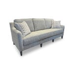 Transitional Tapered Leg Slope Arm Sofa