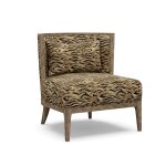 Transitional Modern Accent Chair with Throw Pillow