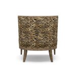 Transitional Modern Accent Chair with Throw Pillow - Image 2