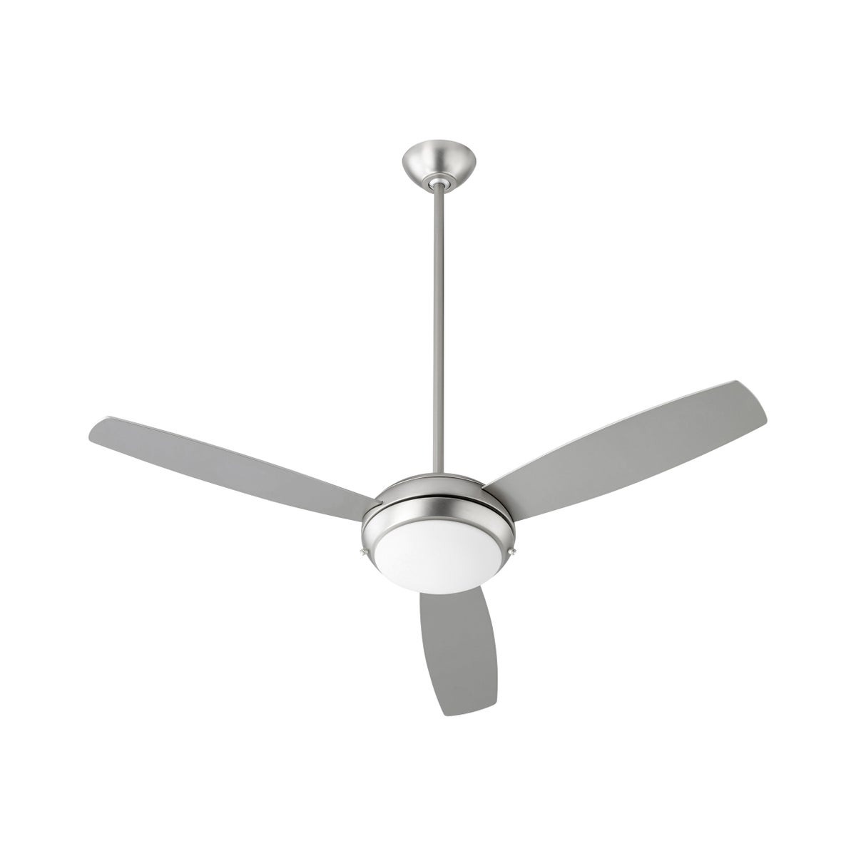 Expo 52" Three-Blade Satin Nickel LED Ceiling Fan