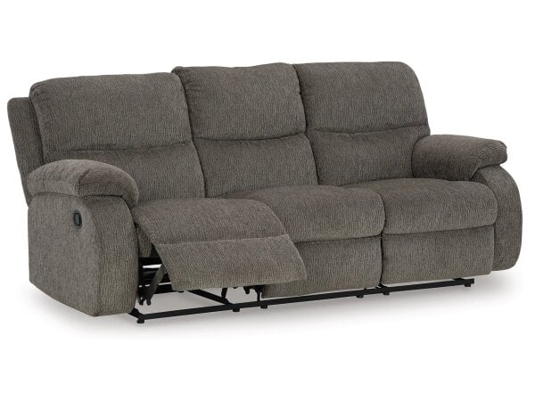 Scranto Manual Reclining Casual Sofa - Gray - Image 3