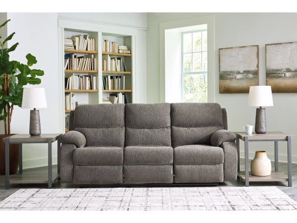 Scranto Manual Reclining Casual Sofa - Gray - Image 2