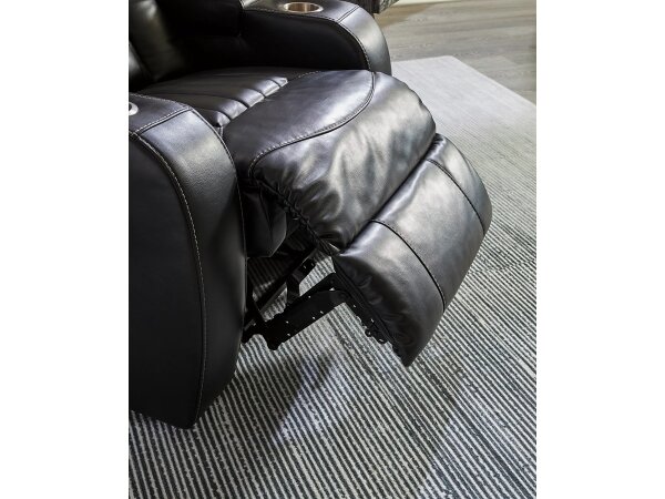 Contemporary Den Dual Power Reclining Loveseat with Console - Image 9