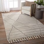 Jaida White 6'3" x 9'6" Power Loomed Rug - Image 2