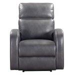 Devin Contemporary Manual Recliner - Gray - Image 3