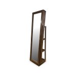 Occasional Storage Mirror in Rustic Cherry Finish