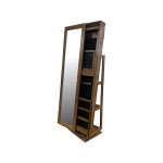 Occasional Storage Mirror in Rustic Cherry Finish - Image 2