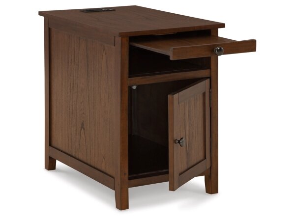 Trenton Chairside Table with USB and Power - Image 3