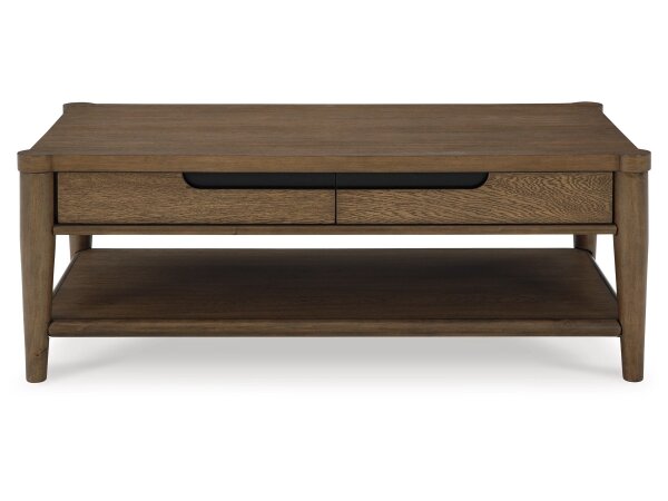 Rowan Mid-Century Modern Coffee Table with Storage - Image 4