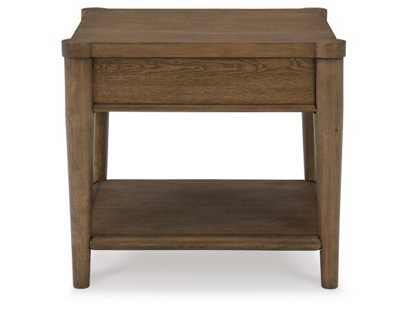 Rowan Mid-Century Modern End Table with Storage - Image 5