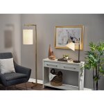 Reginald Antique Brass Floor Lamp - Image 3