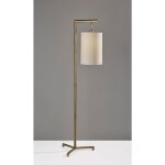 Reginald Antique Brass Floor Lamp - Image 2