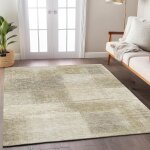 Trevi 3'x5'  Washable Area Rug - Taupe - Image 3