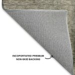 Trevi 5'x8' Washable Area Rug - Mocha - Image 3