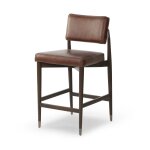 Antwan Counter Height Leather Dining Stool