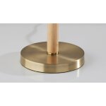 Maddie Natural Table Lamp with Brass Accents - Image 4