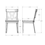 Larry Modern Rustic Dining Side Chair with Solid Birch Accent - Image 3