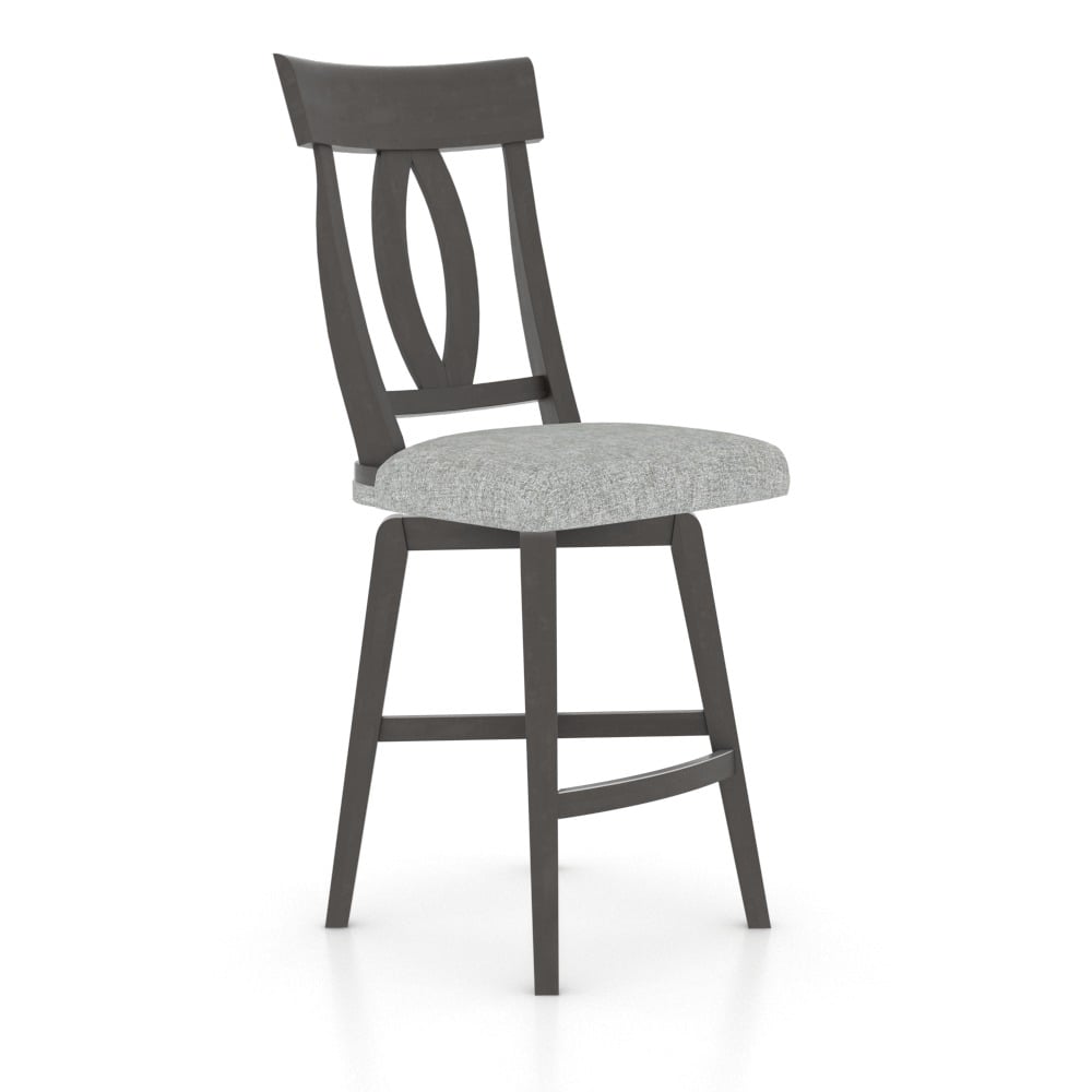 Davy Farmhouse Scroll-Back Counter Stool