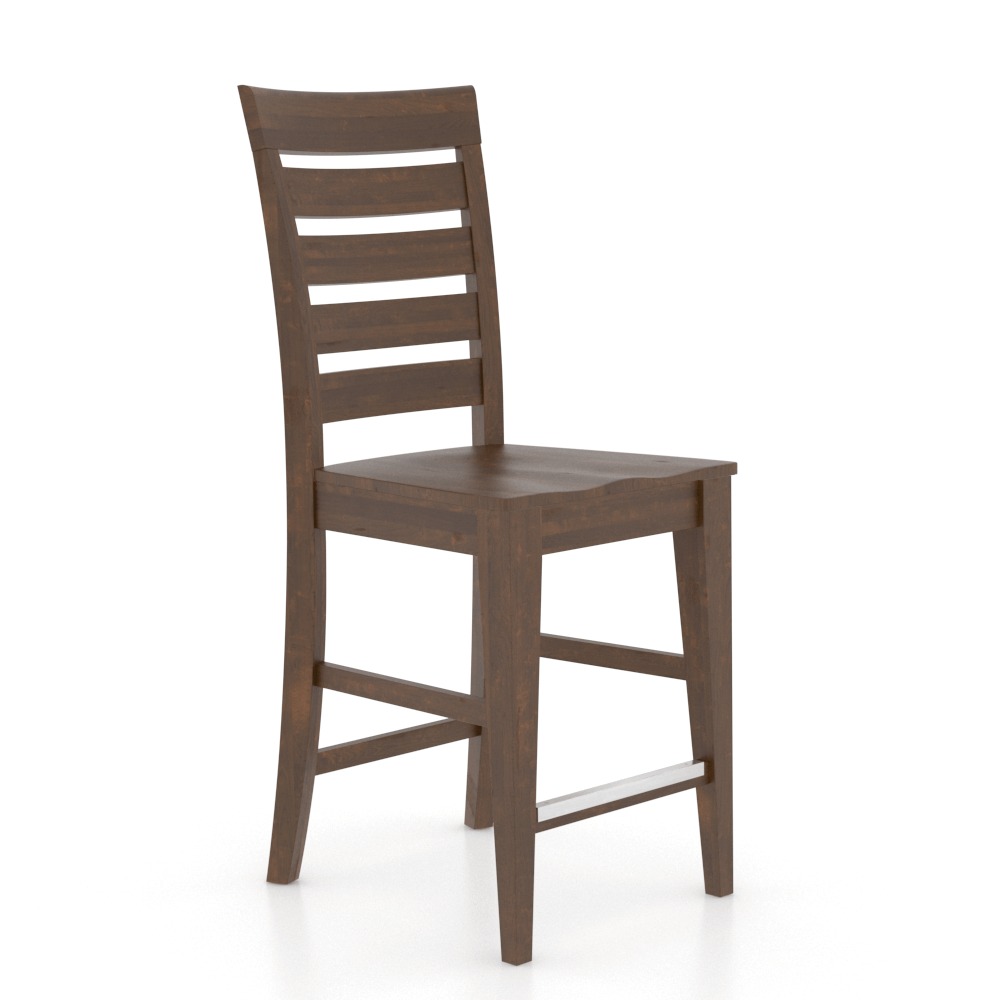 Transitional Ladder Back Dining Counter Stool