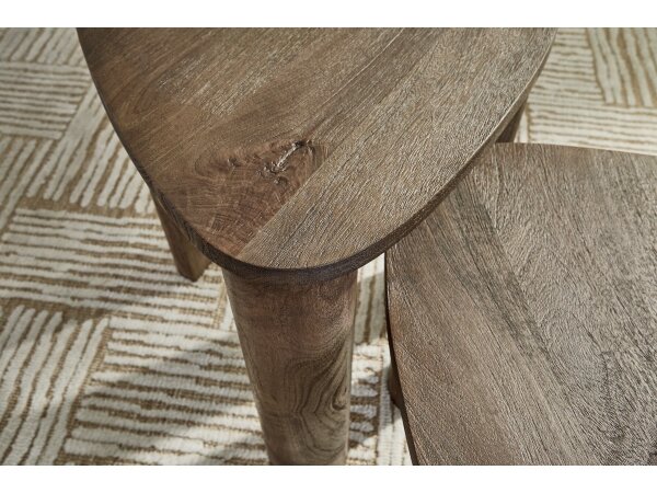Modern 2-Piece Occasional Nesting Table Set - Image 7